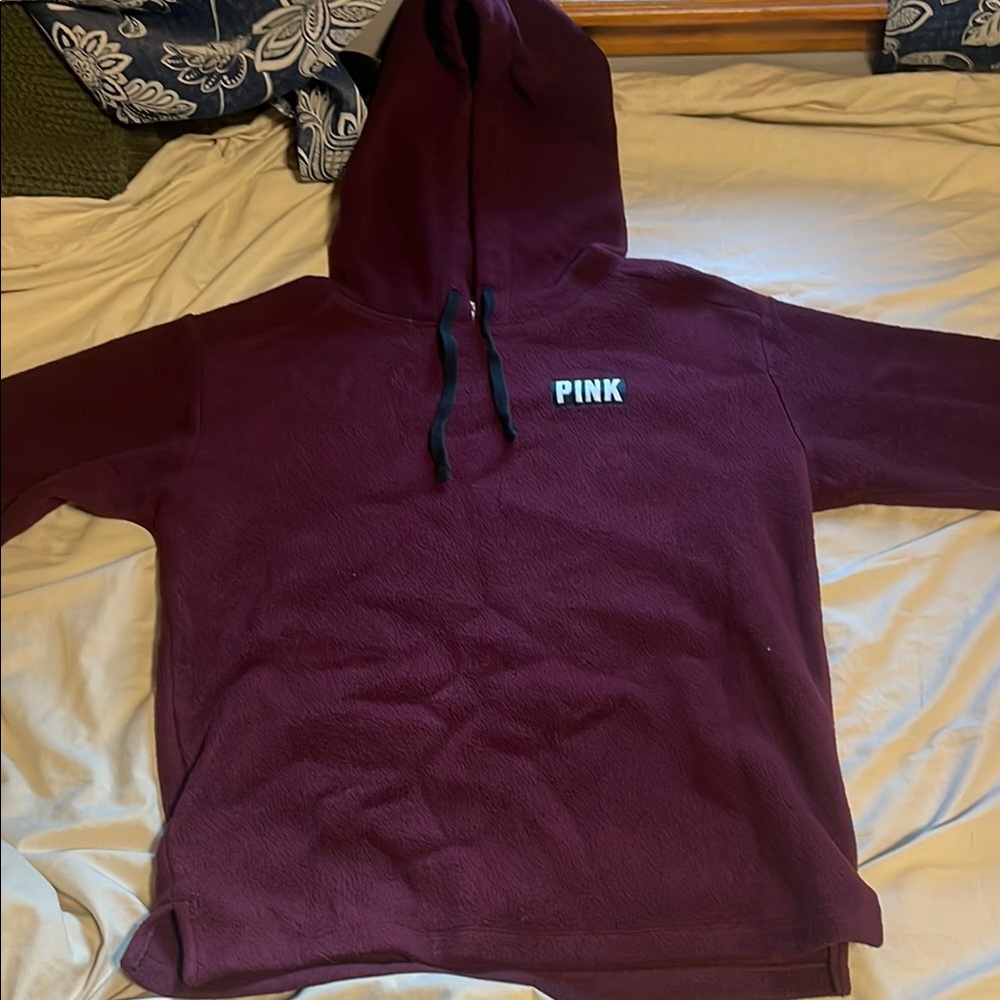 PINK Victoria's Secret Maroon Hoodie